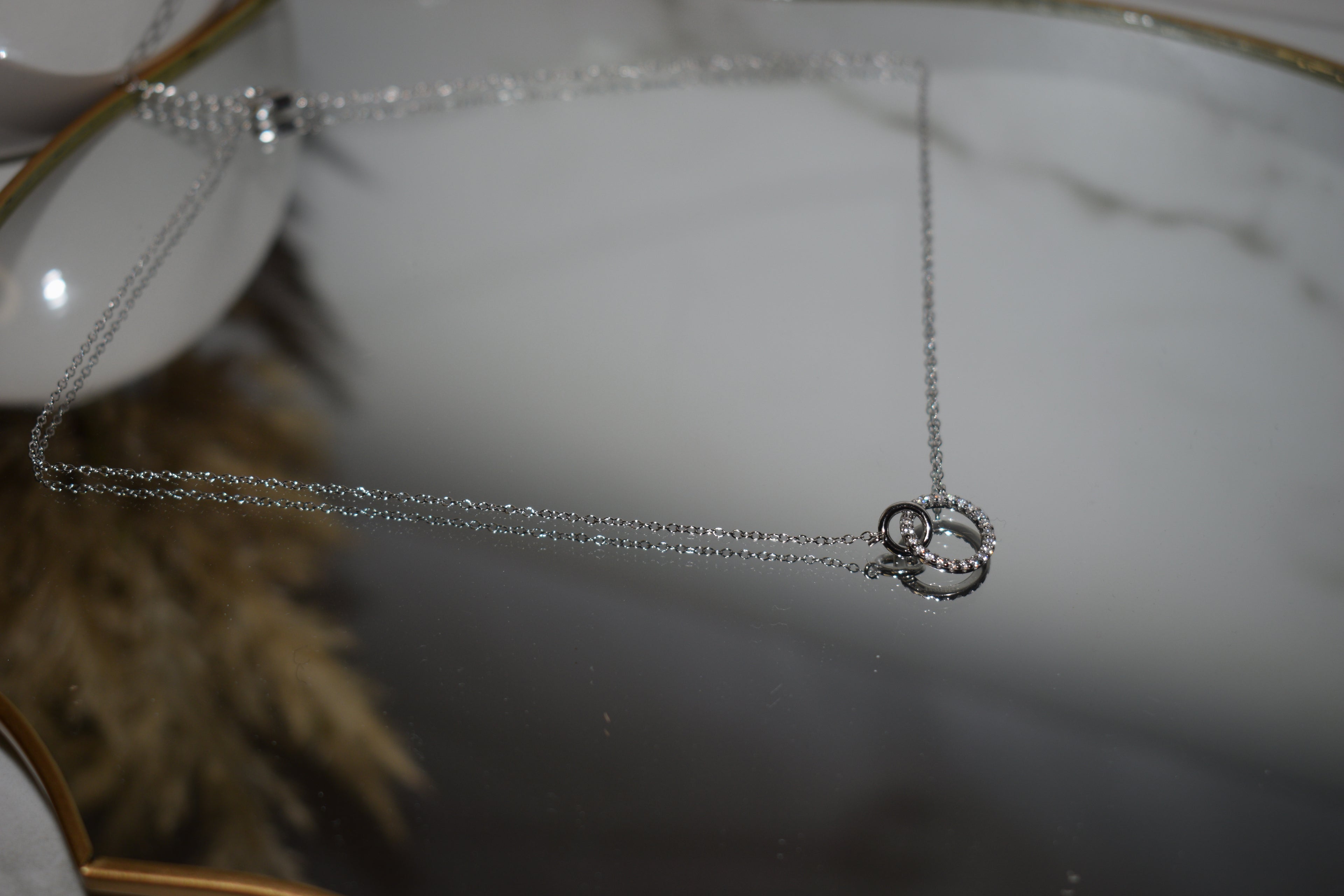 Por Vida Necklace in Silver